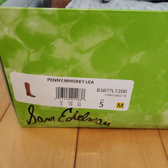 Sam Edelman S5 Penny Whiskey Leather Riding Boots - Picture 4 of 11